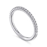 14K White Gold Diamond Matching Wedding Band - 0.22 ct