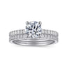 14K White Gold Diamond Matching Wedding Band - 0.22 ct