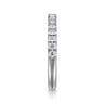 14K White Gold Diamond Matching Wedding Band - 0.4 ct