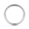 14K White Gold Diamond Matching Wedding Band - 0.4 ct