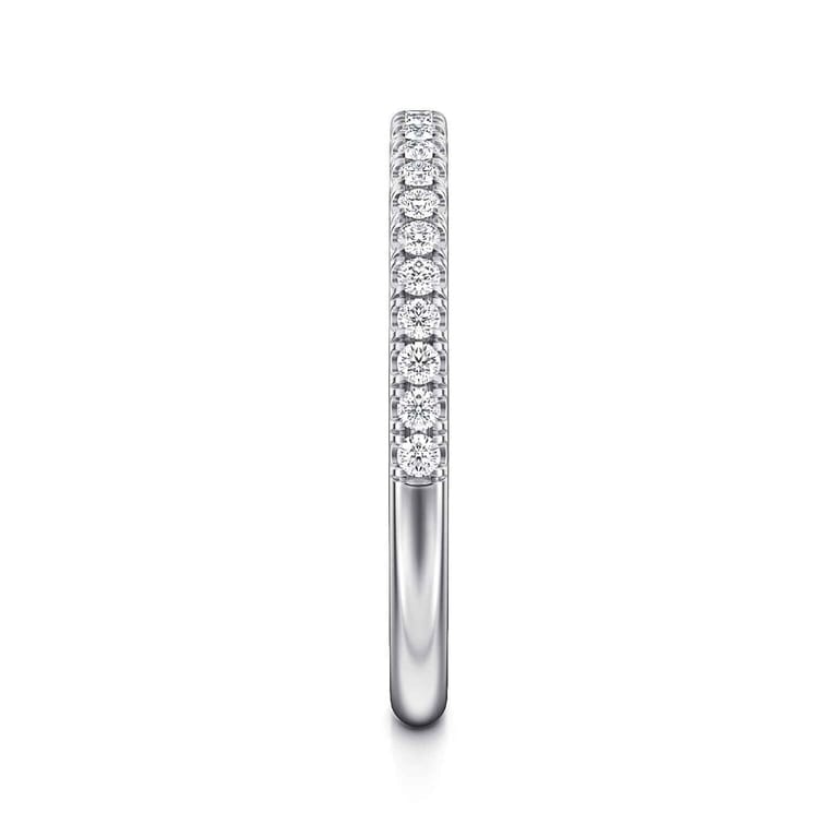 14K White Gold Diamond Matching Wedding Band - 0.22 ct - Shot 4