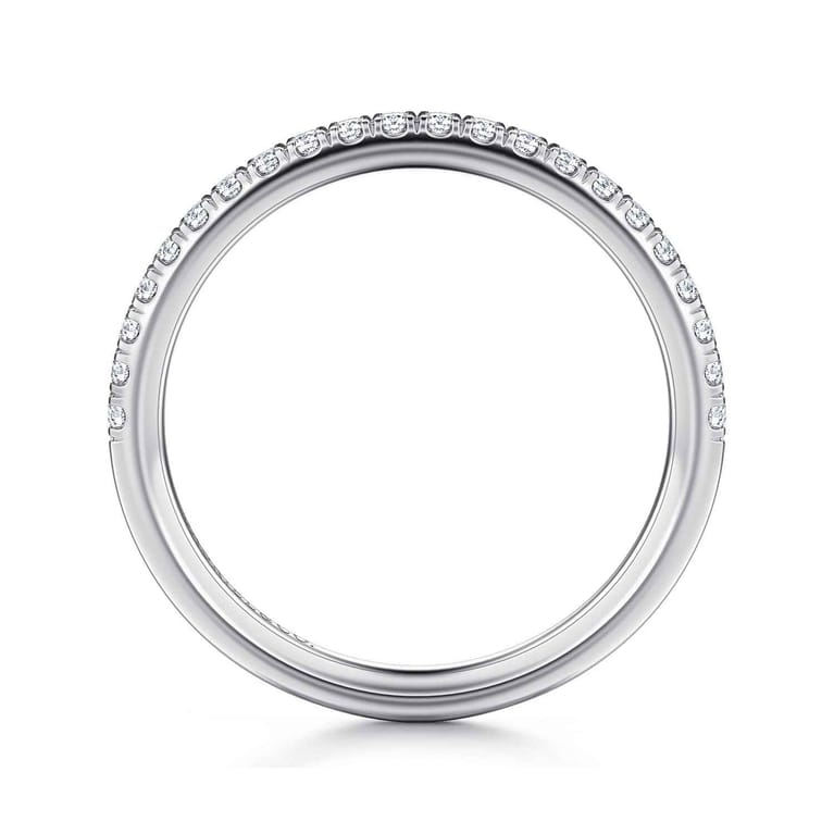 14K White Gold Diamond Matching Wedding Band - 0.22 ct - Shot 2