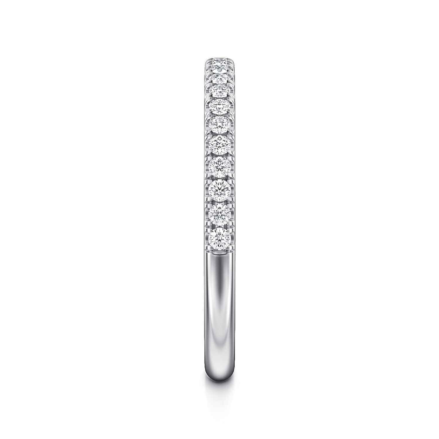 14K White Gold Diamond Matching Wedding Band - 0.22 ct - Shot 4