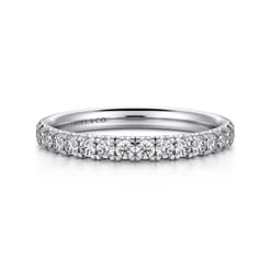 14K White Gold Diamond Matching Wedding Band