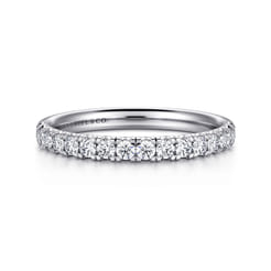 14K White Gold Diamond Matching Wedding Band