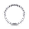 14K White Gold Diamond Matching Wedding Band - 0.4 ct