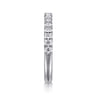 14K White Gold Diamond Matching Wedding Band - 0.4 ct
