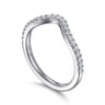 14K White Gold Diamond Matching Wedding Band - 0.23 ct