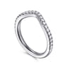 14K White Gold Diamond Matching Wedding Band - 0.3 ct