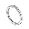 14K White Gold Diamond Matching Wedding Band - 0.3 ct