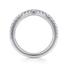 14K White Gold Diamond Matching Wedding Band - 0.3 ct