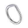 14K White Gold Diamond Matching Wedding Band - 0.3 ct