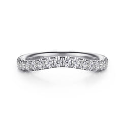 14K White Gold Diamond Matching Wedding Band