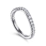 14K White Gold Diamond Matching Wedding Band - 0.5 ct