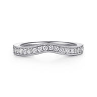 14K White Gold Diamond Matching Wedding Band