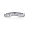 14K White Gold Diamond Matching Wedding Band - 0.3 ct