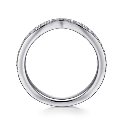 14K White Gold Diamond Matching Wedding Band