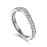 14K White Gold Diamond Matching Wedding Band - 0.3 ct