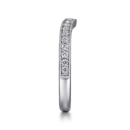 14K White Gold Diamond Matching Wedding Band