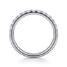 14K White Gold Diamond Matching Wedding Band - 0.5 ct