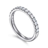 14K White Gold Diamond Matching Wedding Band - 0.5 ct