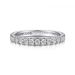 14K White Gold Diamond Matching Wedding Band