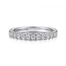 14K White Gold Diamond Matching Wedding Band - 0.5 ct