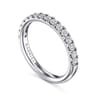 14K White Gold Diamond Matching Wedding Band - 0.5 ct
