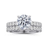 14K White Gold Diamond Matching Wedding Band - 0.5 ct