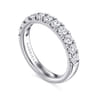 14K White Gold Diamond Matching Wedding Band - 0.9 ct