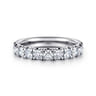 14K White Gold Diamond Matching Wedding Band - 1.1 ct
