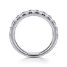 14K White Gold Diamond Matching Wedding Band - 1.1 ct