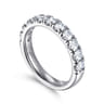 14K White Gold Diamond Matching Wedding Band - 1.1 ct