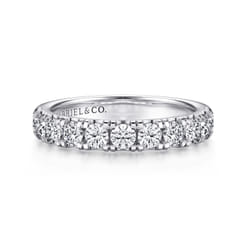 14K White Gold Diamond Matching Wedding Band