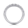 14K White Gold Diamond Matching Wedding Band - 1.1 ct