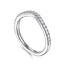 14K White Gold Diamond Matching Wedding Band - 0.25 ct