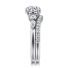 14K White Gold Diamond Matching Wedding Band - 0.25 ct
