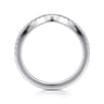 14K White Gold Diamond Matching Wedding Band - 0.19 ct