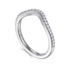 14K White Gold Diamond Matching Wedding Band - 0.19 ct