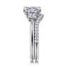 14K White Gold Diamond Matching Wedding Band - 0.19 ct
