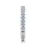 14K White Gold Diamond Matching Wedding Band - 0.6 ct