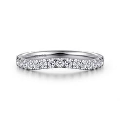 14K White Gold Diamond Matching Wedding Band