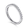 14K White Gold Diamond Matching Wedding Band - 0.35 ct