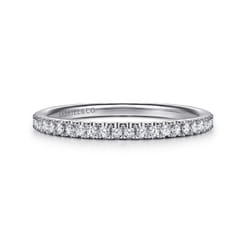 14K White Gold Diamond Matching Wedding Band