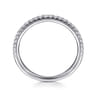 14K White Gold Diamond Matching Wedding Band - 0.2 ct