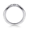 14K White Gold Diamond Matching Wedding Band - 0.11 ct
