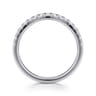 14K White Gold Diamond Matching Wedding Band - 0.3 ct