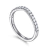 14K White Gold Diamond Matching Wedding Band - 0.3 ct