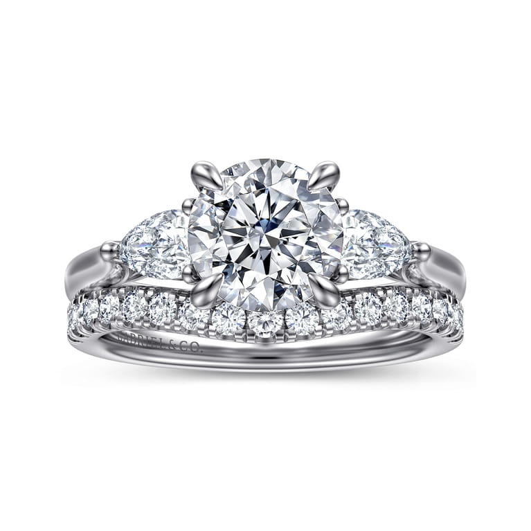 14K White Gold Diamond Matching Wedding Band - 0.3 ct - Shot 4