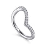 14K White Gold Diamond Matching Wedding Band - 0.25 ct